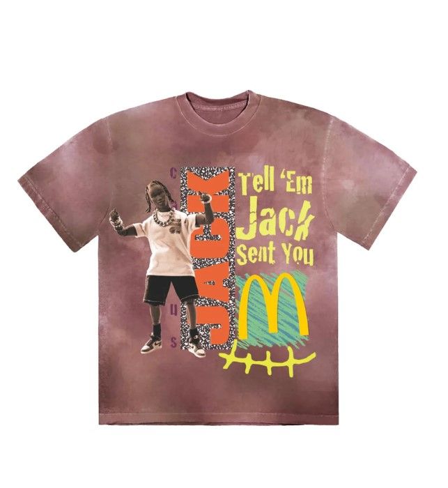 Travis Scott X McDonald's Smile T-shirt Multi Color Large CJ-236970