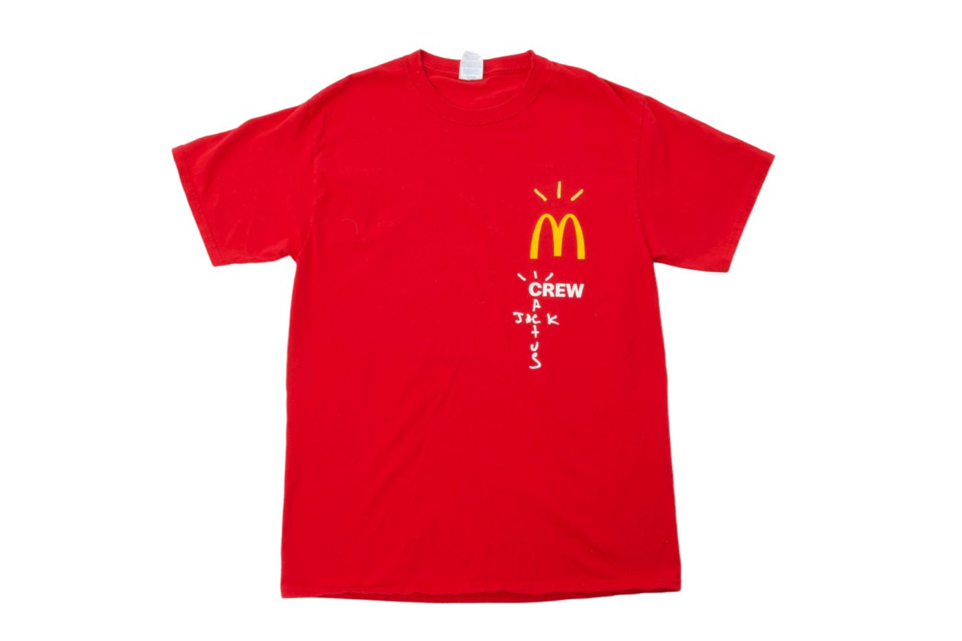Travis Scott X McDonalds Crew Tee Red M CJ-207931