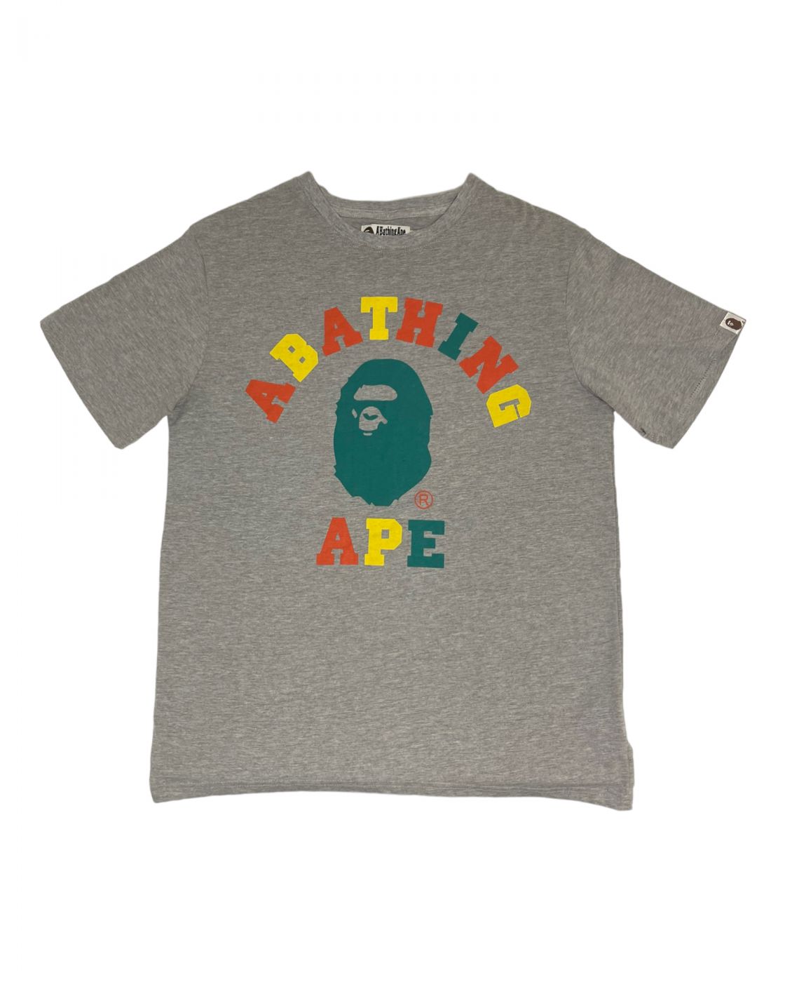 A Bathing Ape T shirt Grey Gray Large BAPE-264885