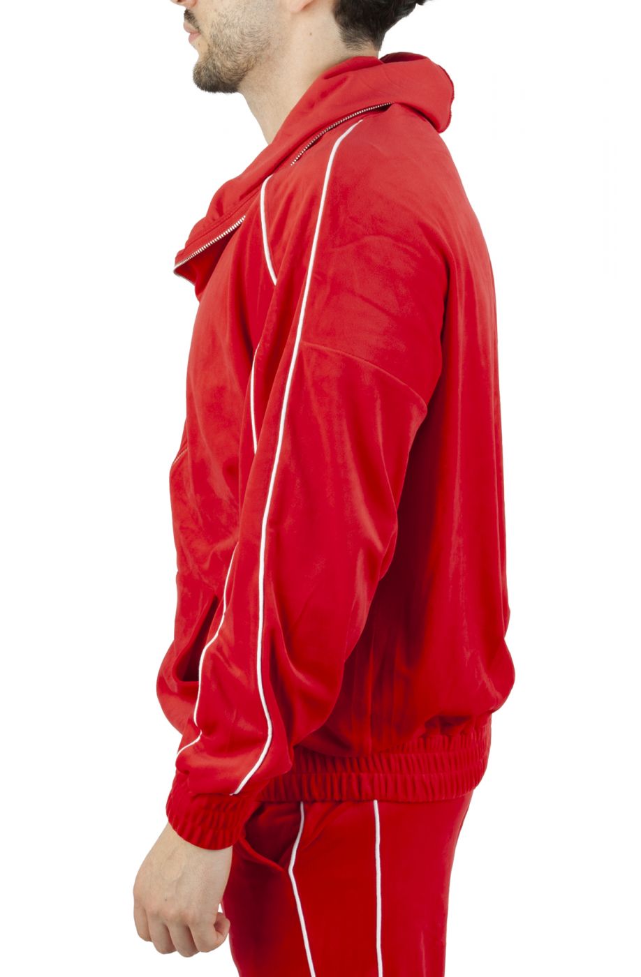 Velour FaceZip Hoodie