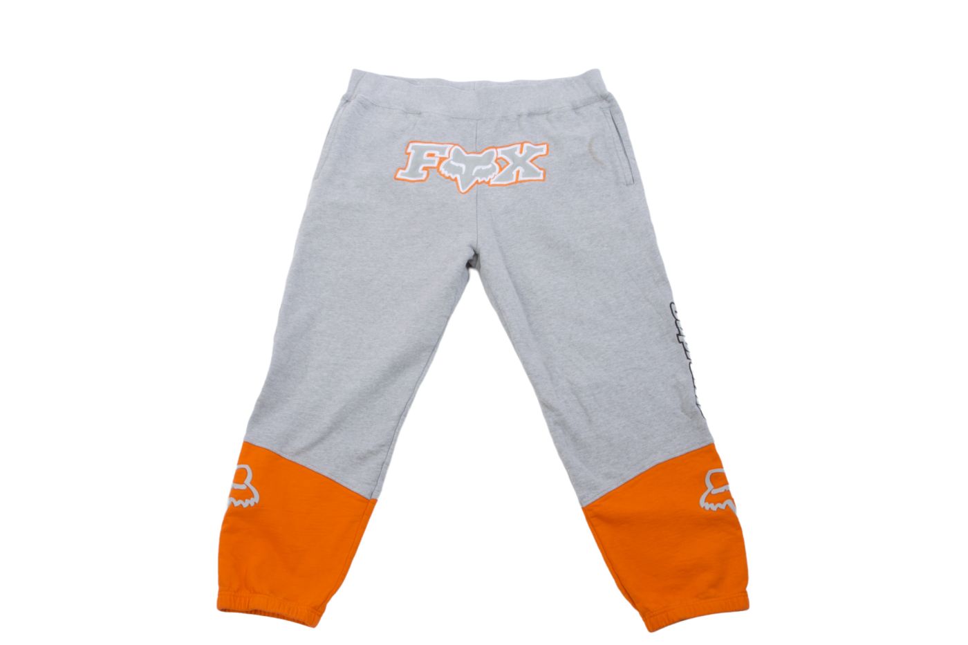 Supreme Big Paneled Sweatpants Gray/Orange L SUPR-208757