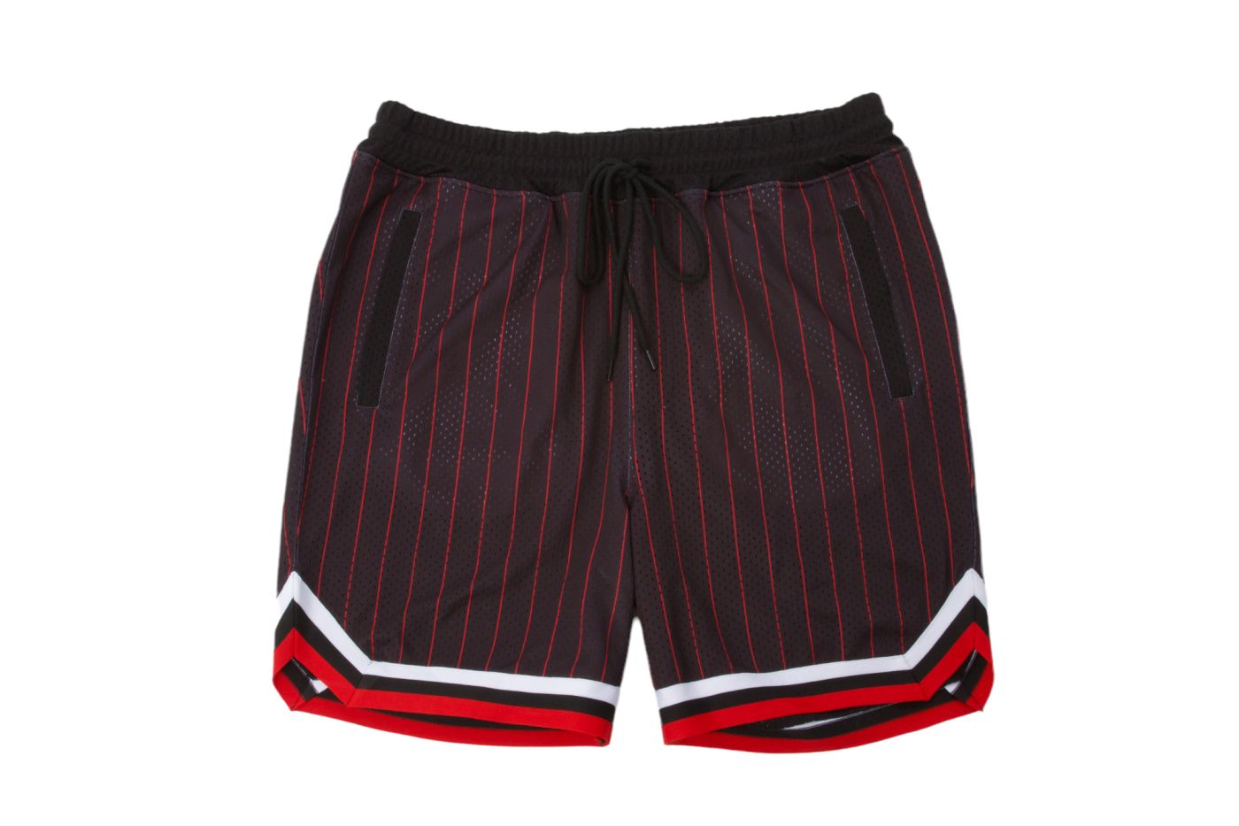 GAME DAY PINSTRIPE SHORTS BLACK/RED L FBRK-207929